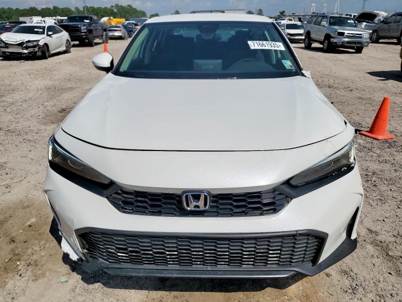 2HGFE2F2XSH555909 - 2025 HONDA CIVIC LX WHITE photo 5