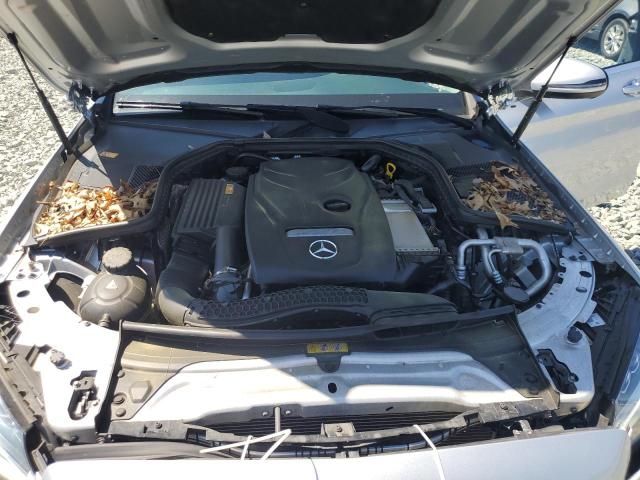 WDDWF4KB2HR230974 - 2017 MERCEDES-BENZ C 300 4MATIC SILVER photo 11