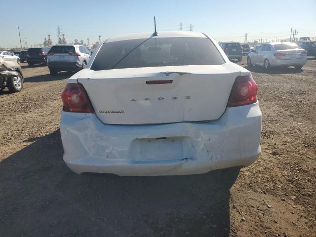 1C3CDZAB0DN653706 - 2013 DODGE AVENGER SE WHITE photo 6