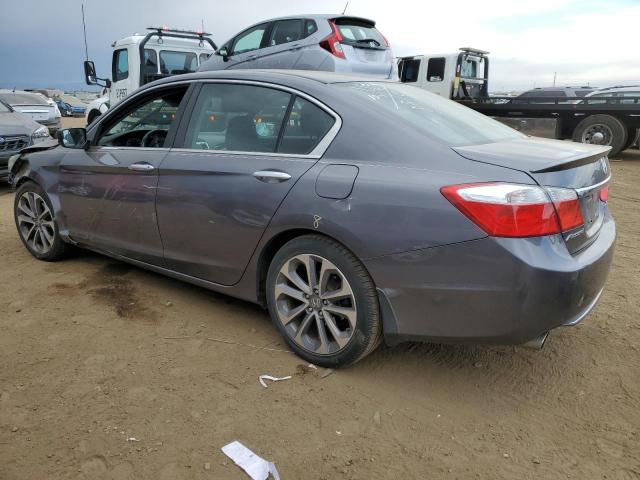 1HGCR2F54FA033461 - 2015 HONDA ACCORD SPORT GRAY photo 2