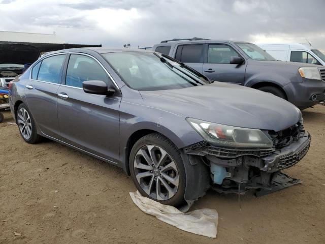 1HGCR2F54FA033461 - 2015 HONDA ACCORD SPORT GRAY photo 4