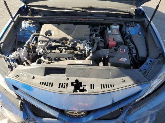 4T1B11HK5KU187583 - 2019 TOYOTA CAMRY L BLUE photo 11