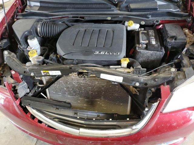 2C4RC1CG3ER460439 - 2014 CHRYSLER TOWN & COU TOURING L MAROON photo 12