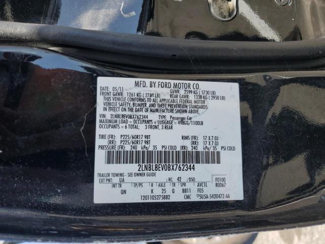 2LNBL8EV0BX762344 - 2011 LINCOLN TOWN CAR EXECUTIVE L BLACK photo 12