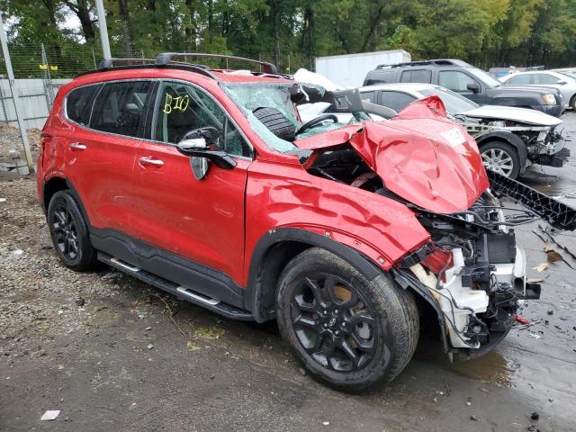 5NMS64AJ1NH472916 - 2022 HYUNDAI SANTA FE SEL RED photo 4