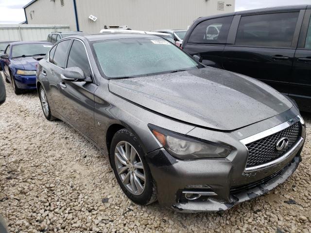 JN1BV7AR5EM701295 - 2014 INFINITI Q50 BASE CHARCOAL photo 4