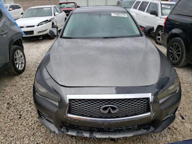 JN1BV7AR5EM701295 - 2014 INFINITI Q50 BASE CHARCOAL photo 5