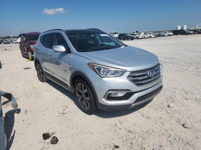 5XYZW4LA1JG505641 - 2018 HYUNDAI SANTA FE S GRAY photo 4