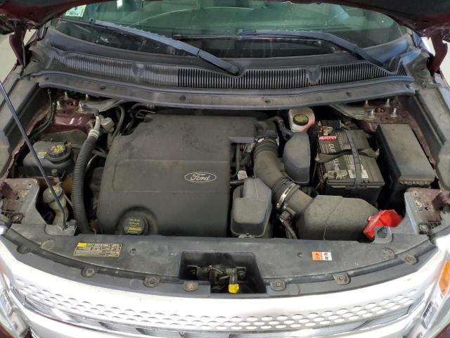 1FMHK8D81CGA51364 - 2012 FORD EXPLORER XLT მუქწითელი ფოტო 12