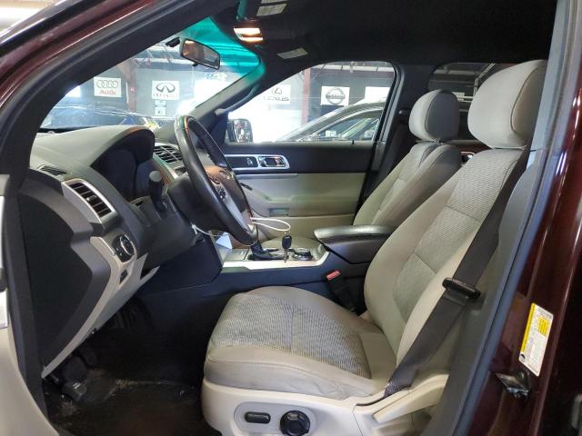 1FMHK8D81CGA51364 - 2012 FORD EXPLORER XLT მუქწითელი ფოტო 7