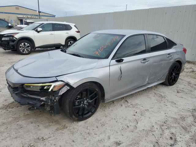 2HGFE2F52NH553201 - 2022 HONDA CIVIC SPORT 银色 照片 1