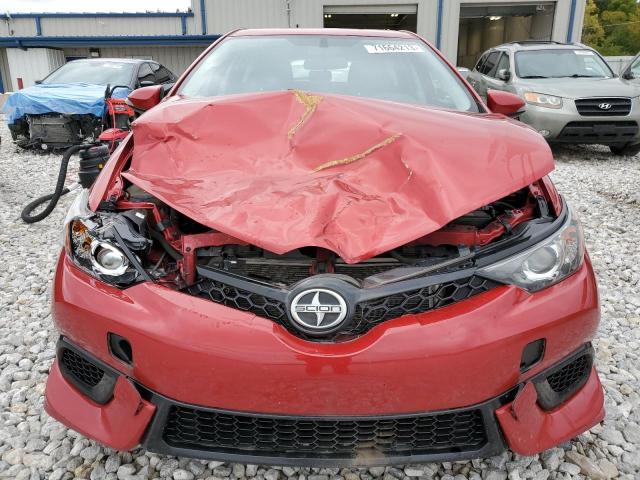 JTNKARJE3GJ502554 - 2016 TOYOTA SCION IM RED photo 5