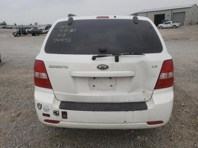 KNDJD735195865987 - 2009 KIA SORENTO LX WHITE photo 6