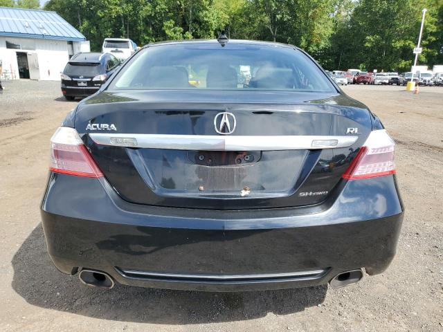 JH4KB26609C001637 - 2009 ACURA RL შავი ფოტო 6