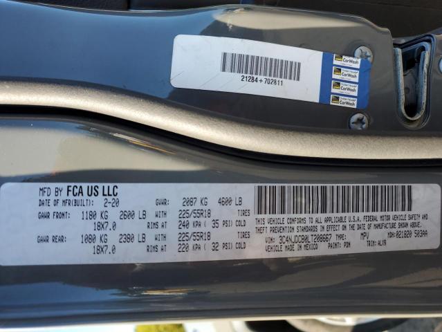 3C4NJDCB0LT208667 - 2020 JEP COMPASS LIMITED GRAY photo 13