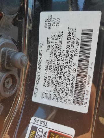 5J6RM4H59GL122197 - 2016 HONDA CR-V EX 黑色 照片 13