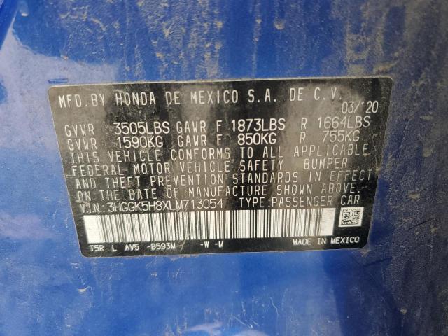 3HGGK5H8XLM713054 - 2020 HONDA FIT EX Blau Foto 12