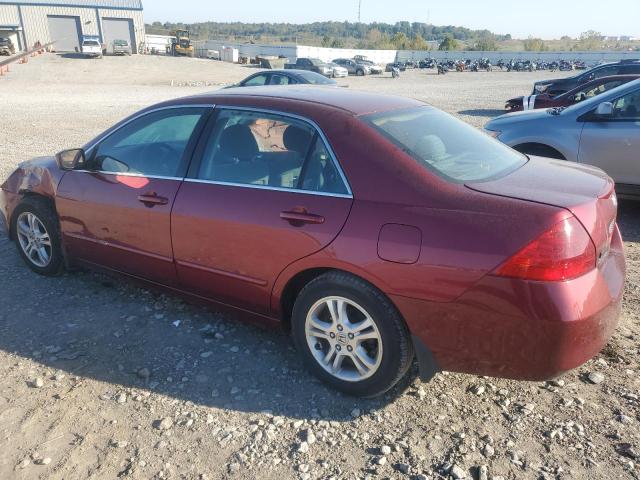 1HGCM563X6A142571 - 2006 HONDA ACCORD SE BURGUNDY photo 2