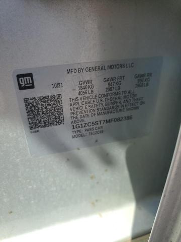 1G1ZC5ST7MF082386 - 2021 CHEVROLET MALIBU LS SILVER photo 13