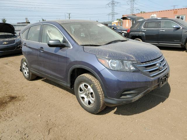 2HKRM4H34DH625852 - 2013 HONDA CR-V LX BLUE photo 4