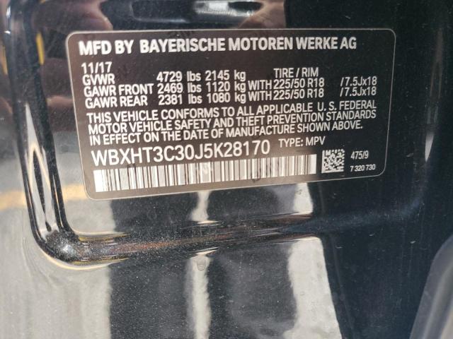 WBXHT3C30J5K28170 - 2018 BMW X1 XDRIVE28I 黑色 照片 13