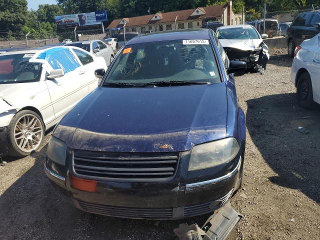 WVWPD63B12P438135 - 2002 VOLKSWAGEN PASSAT GLS BLUE photo 5
