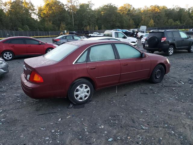 4T1BF28B62U239908 - 2002 TOYOTA AVALON XL BURGUNDY photo 3