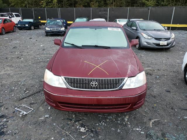 4T1BF28B62U239908 - 2002 TOYOTA AVALON XL BURGUNDY photo 5