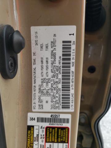 5TFGZ5AN5HX071385 - 2017 TOYOTA TACOMA DOUBLE CAB CREAM photo 13