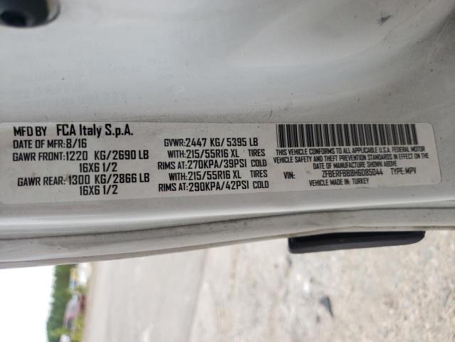 ZFBERFBB8H6D85044 - 2017 RAM PROMASTER SLT 白色 照片 13