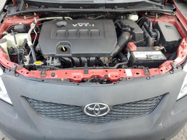 1NXBU4EE6AZ179241 - 2010 TOYOTA COROLLA BASE RED photo 11