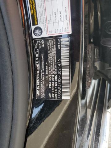 55SWF4KBXFU021476 - 2015 MERCEDES-BENZ C 300 4MATIC BLACK photo 13