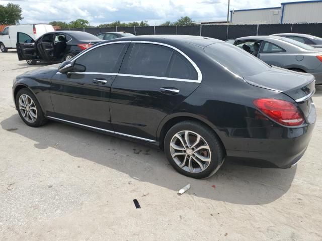 55SWF4KBXFU021476 - 2015 MERCEDES-BENZ C 300 4MATIC BLACK photo 2