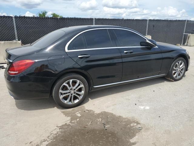 55SWF4KBXFU021476 - 2015 MERCEDES-BENZ C 300 4MATIC BLACK photo 3