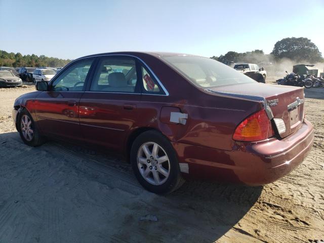 4T1BF28B41U182493 - 2001 TOYOTA AVALON XL MAROON photo 2