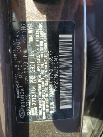 KMHGN4JE2GU128577 - 2016 HYUNDAI GENESIS 3.8L BROWN photo 13