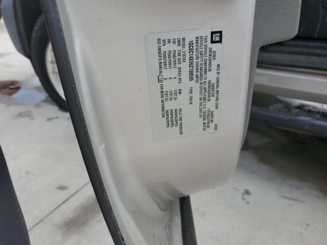 1GCEC14X99Z198595 - 2009 CHEVROLET SILVERADO C1500 SILVER photo 12