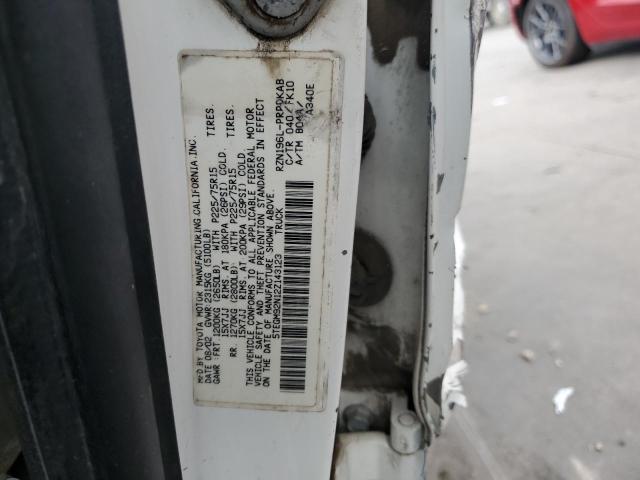 5TEGM92N12Z143123 - 2002 TOYOTA TACOMA DOUBLE CAB PRERUNNER WHITE photo 12