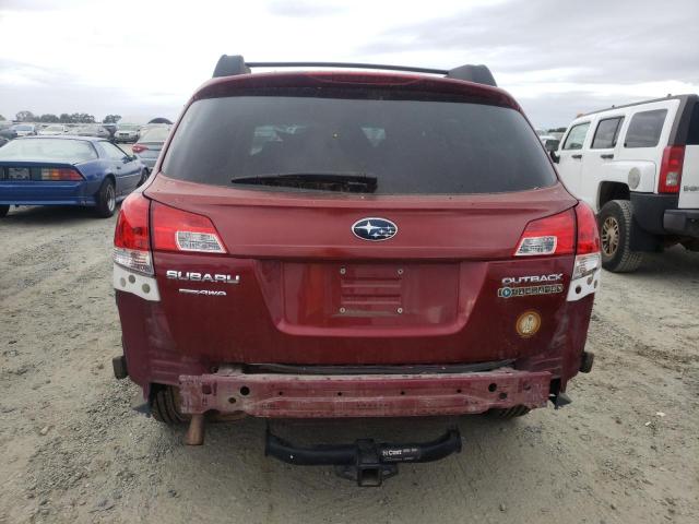 4S4BRCCC4C3289064 - 2012 SUBARU OUTBACK 2.5I PREMIUM BURGUNDY photo 6