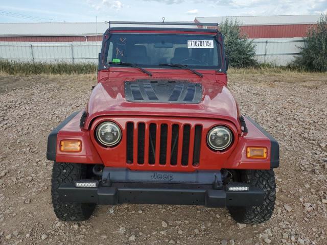 1J4FA39SX4P705389 - 2004 JEEP WRANGLER X RED photo 5