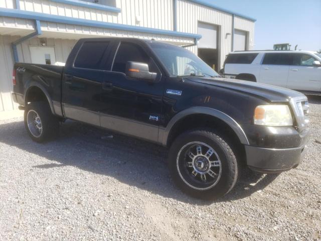 1FTPW14V38KC54309 - 2008 FORD F150 SUPERCREW BLACK photo 4