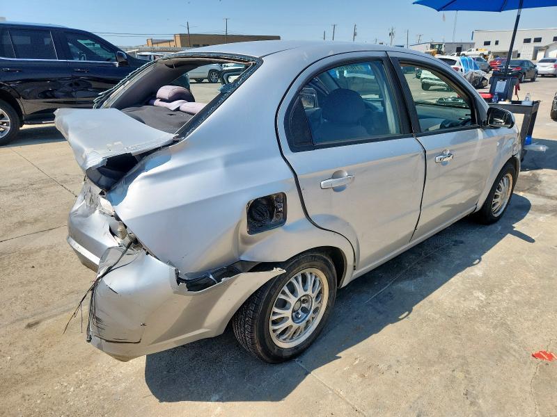 KL1TD566X8B053712 - 2008 CHEVROLET AVEO BASE Srebrny zdjęcie 3