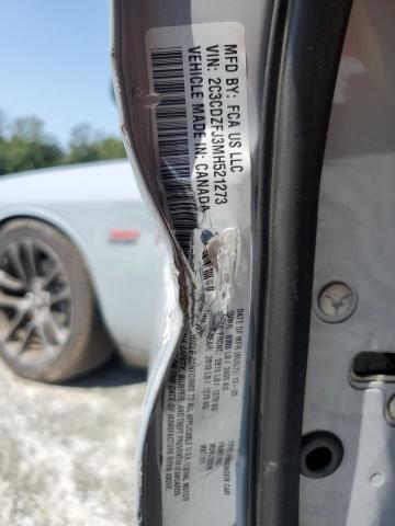 2C3CDZFJ3MH521273 - 2021 DODGE CHALLENGER R/T SCAT PACK GRAY photo 12