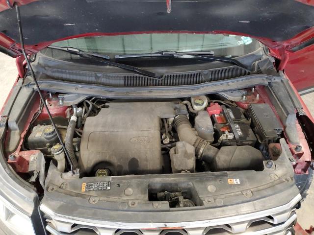 1FM5K8D83GGB85690 - 2016 FORD EXPLORER XLT RED photo 12