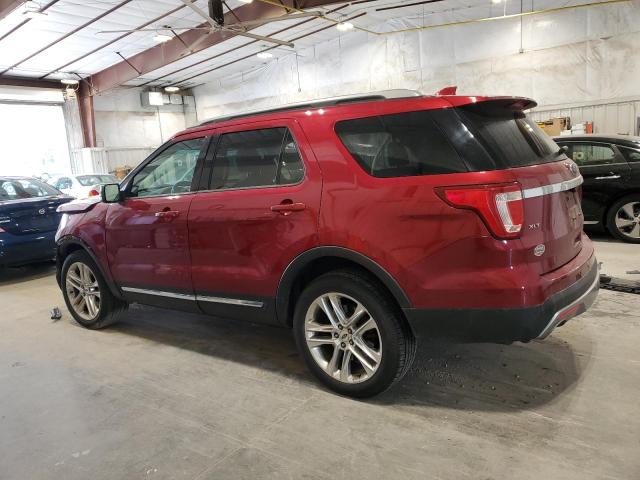 1FM5K8D83GGB85690 - 2016 FORD EXPLORER XLT RED photo 2