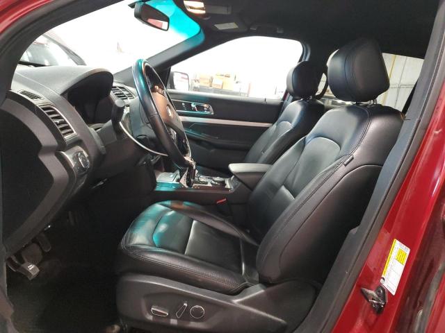 1FM5K8D83GGB85690 - 2016 FORD EXPLORER XLT RED photo 7