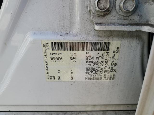 1N4AL21E79N508554 - 2009 NISSAN ALTIMA 2.5 WHITE photo 12