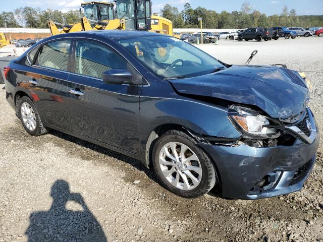 3N1AB7AP6HY282331 - 2017 NISSAN SENTRA S BLUE photo 4