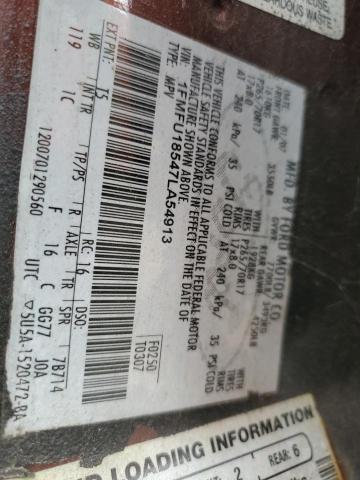 1FMFU18547LA54913 - 2007 FORD EXPEDITION EDDIE BAUER RED photo 13