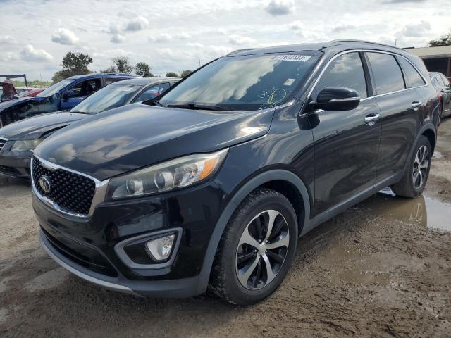 5XYPH4A19GG005630 - 2016 KIA SORENTO EX BLACK photo 1